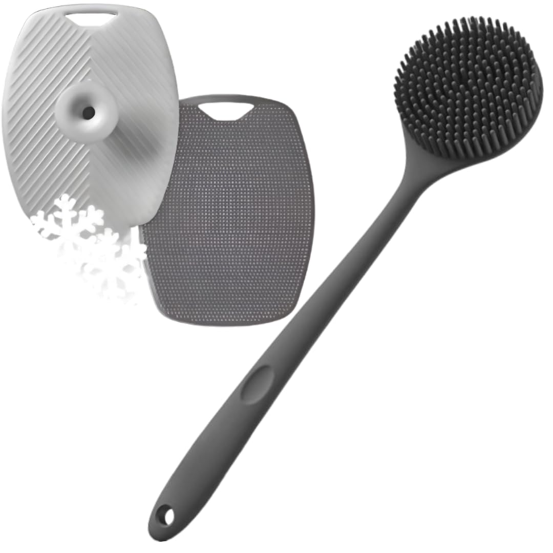 Long Handle Silicone Bath Body Brush Scrubber