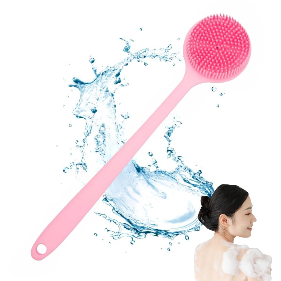 Long Handle Silicone Bath Body Brush Scrubber