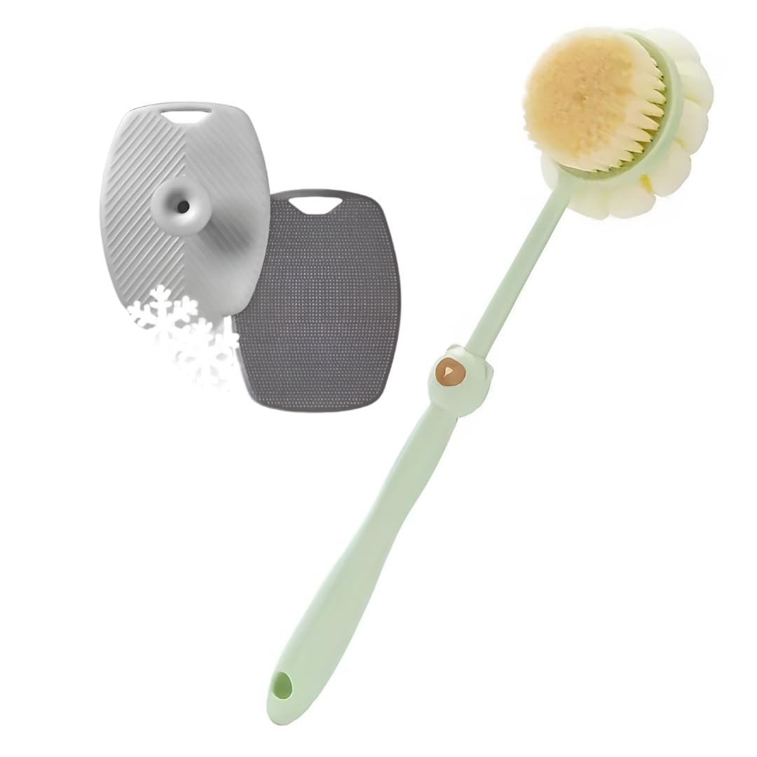 Long Handle Silicone Bath Body Brush Scrubber