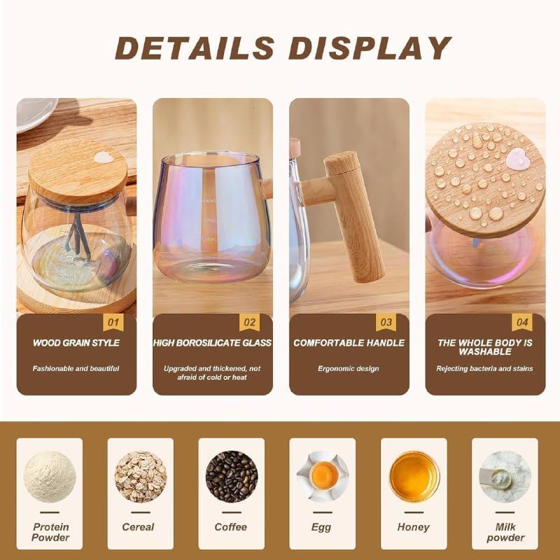 Electric Self-Stirring Coffee Mug