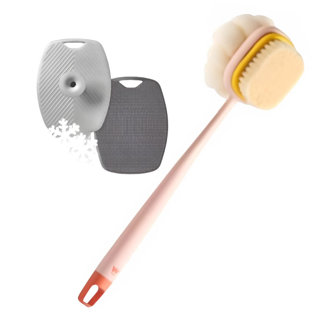 Long Handle Silicone Bath Body Brush Scrubber