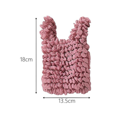 Flexible Washable Tote Bag – Pink Grocery Organizer