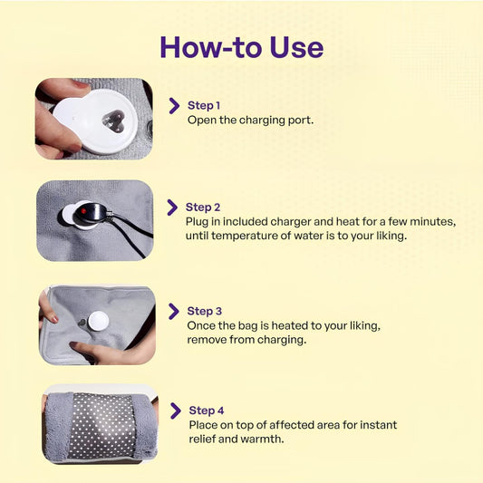 Electric Hot Water Bag with Hand Warmers