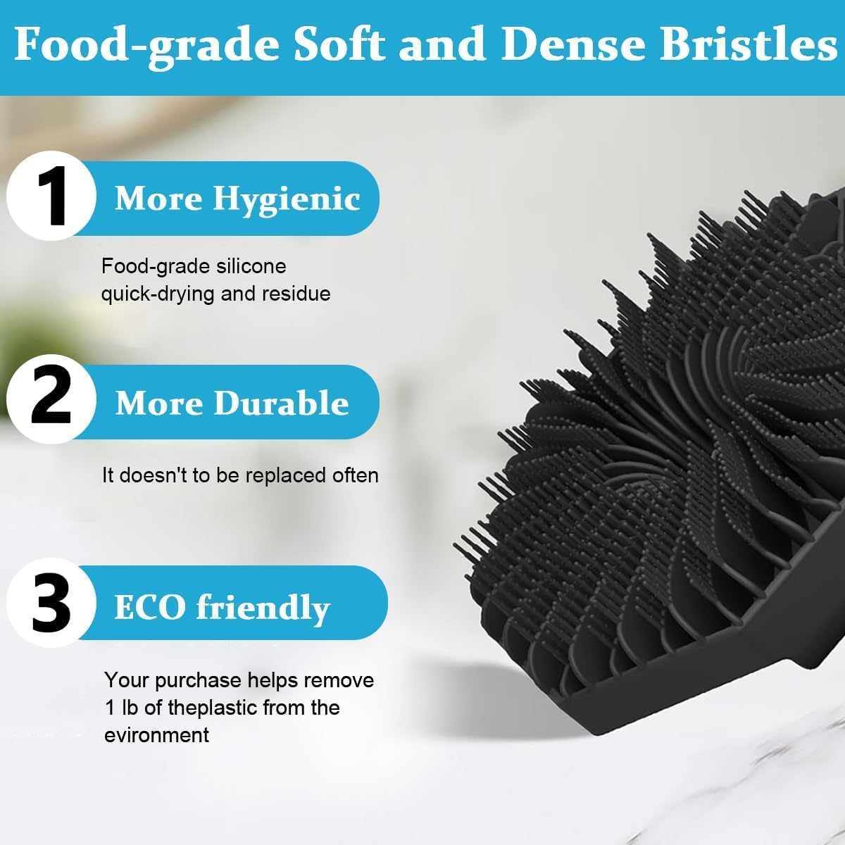 Silicone Body Scrubber Brush for Gentle Exfoliation