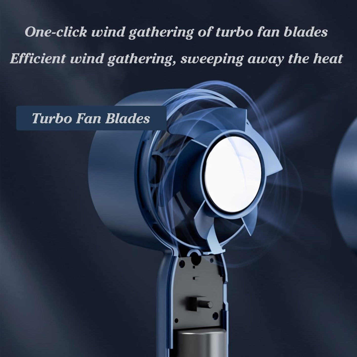 3-Speed USB Turbo Fan with Phone Stand