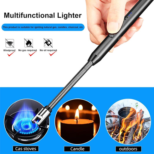 Rechargeable Electric Arc Lighter with Flexible Neck
