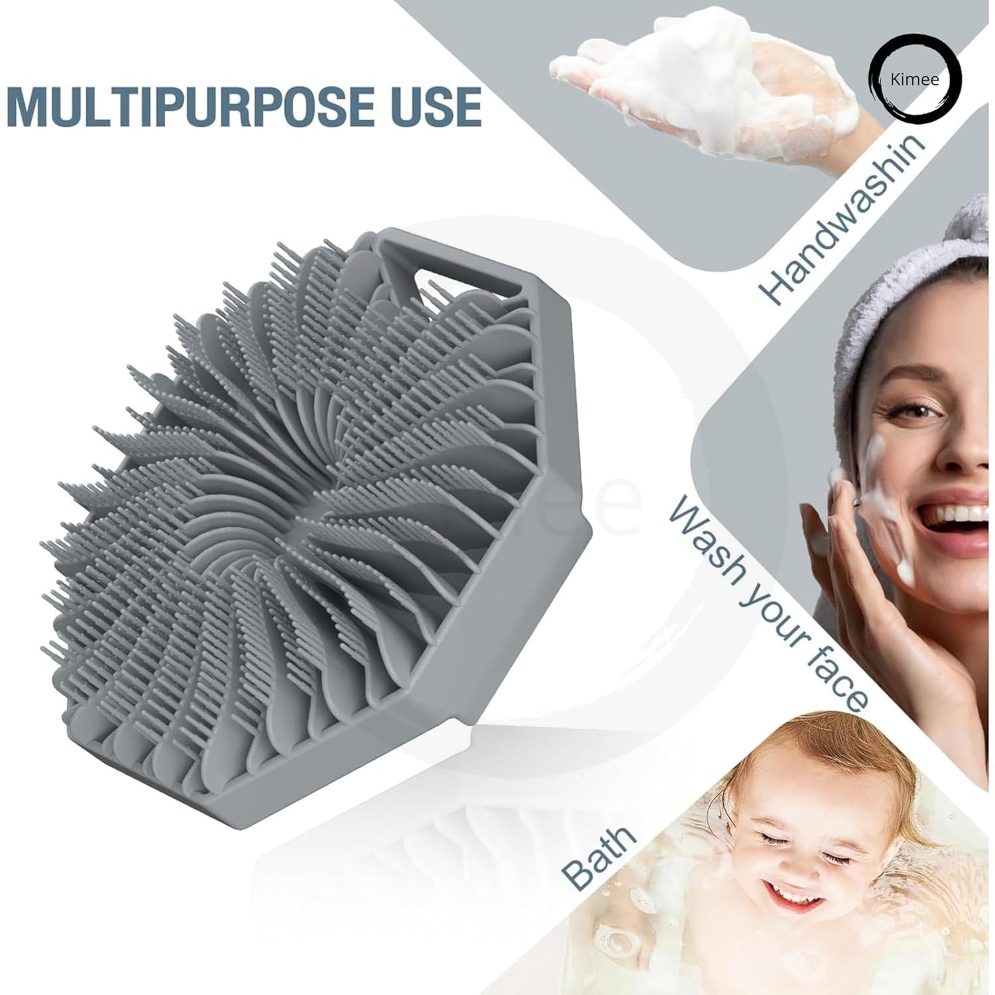 Silicone Body Scrubber Brush for Gentle Exfoliation