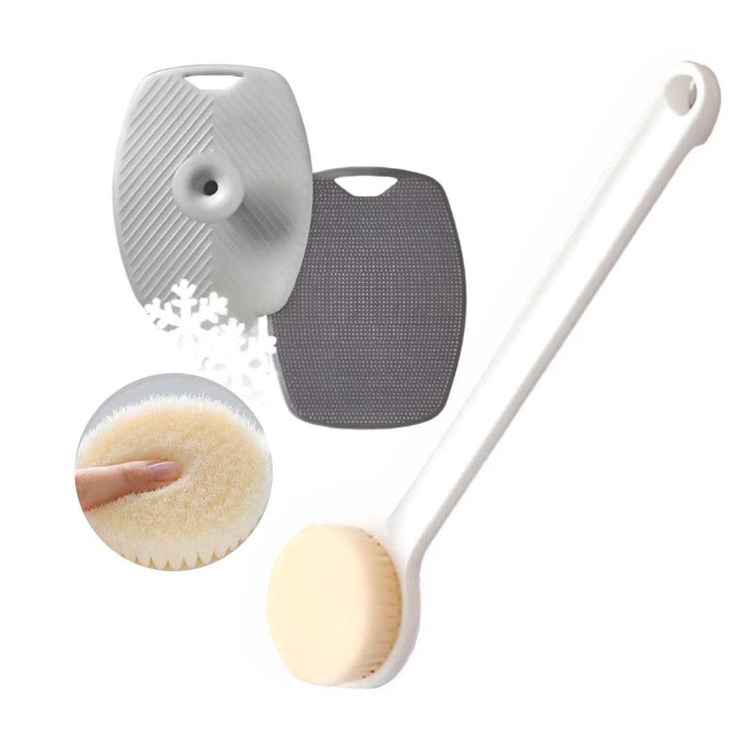 Long Handle Silicone Bath Body Brush Scrubber