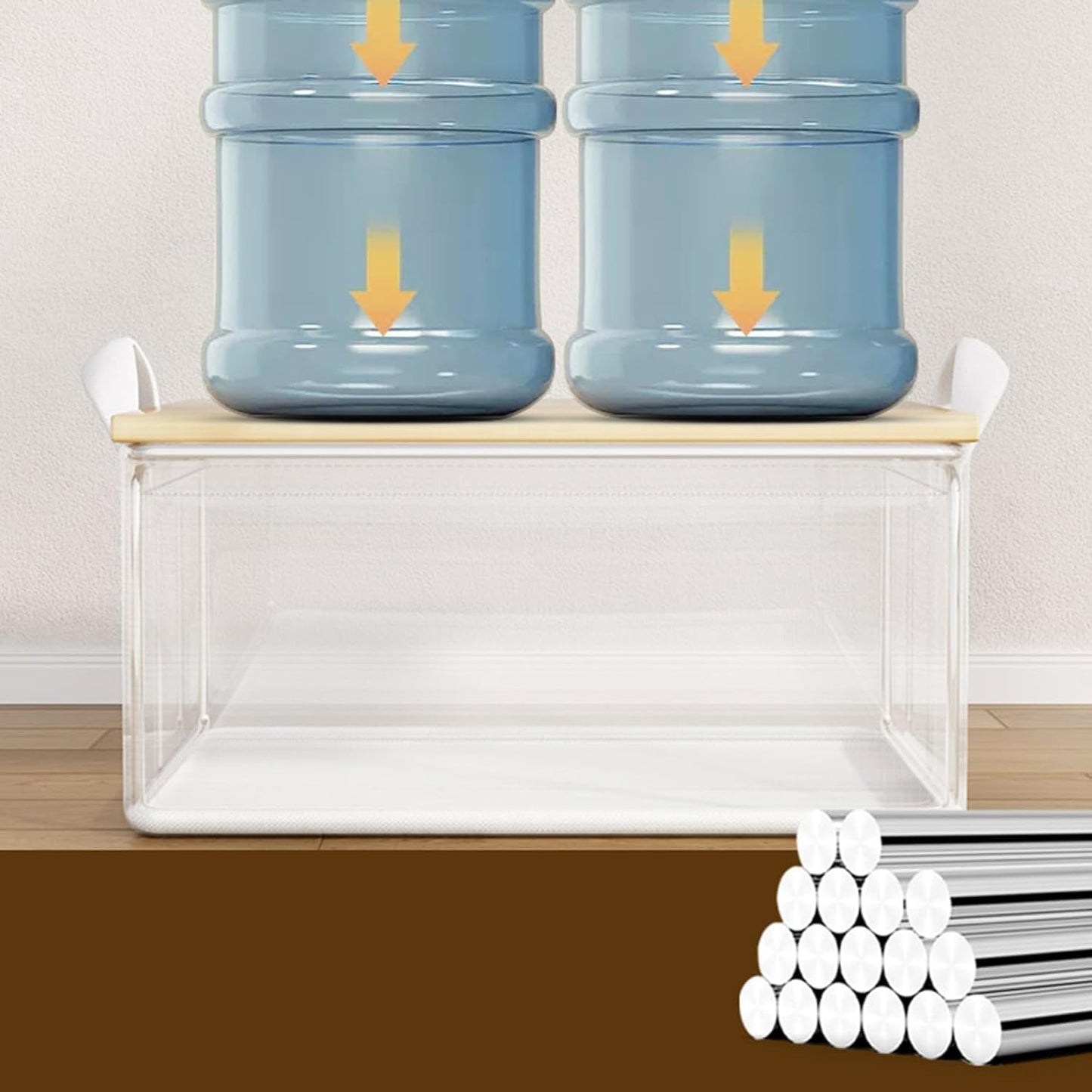 26L PVC TRANPARENT BASKET