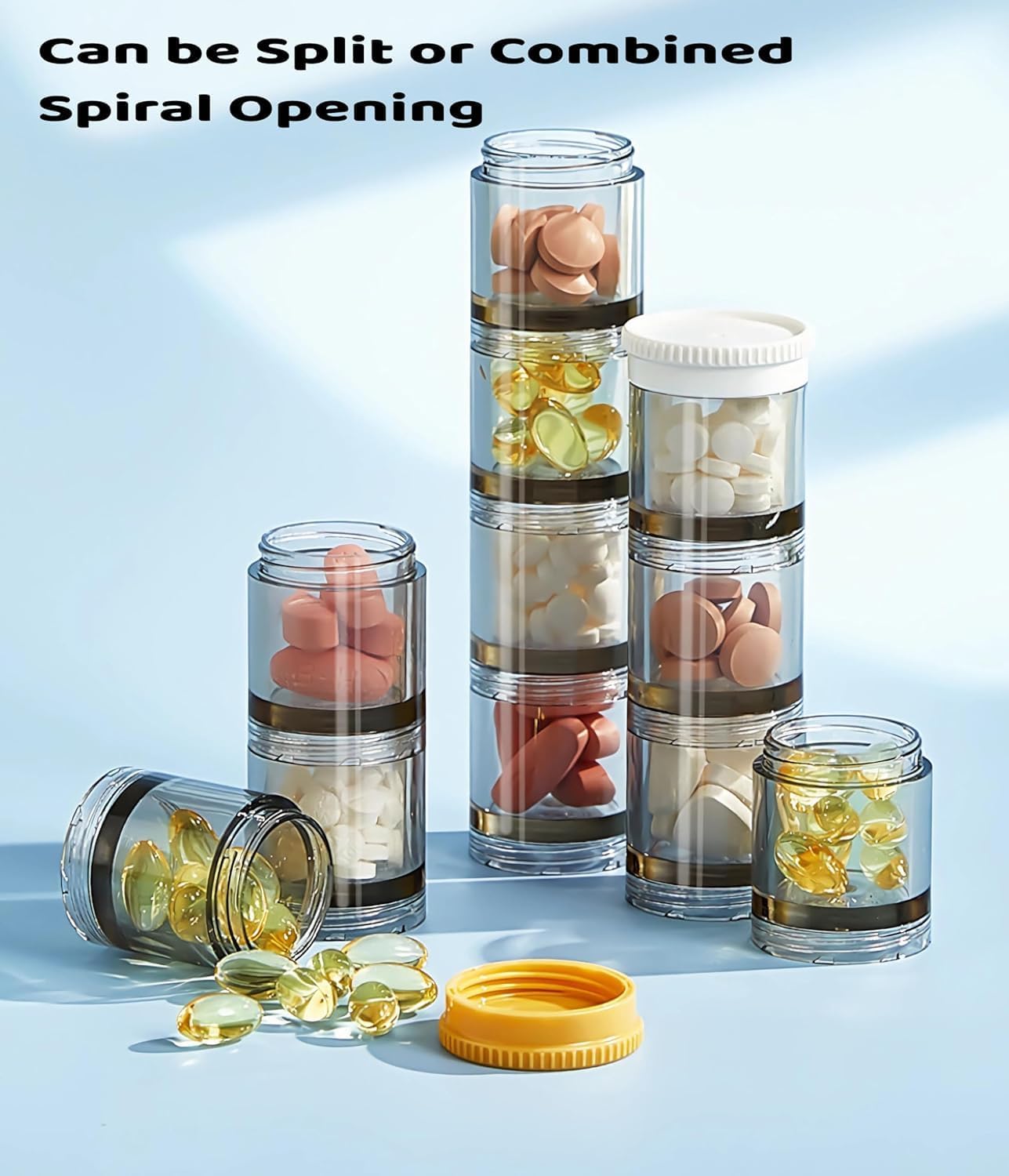 21-Grid Weekly Pill Organizer Box – Reusable Vitamin Case