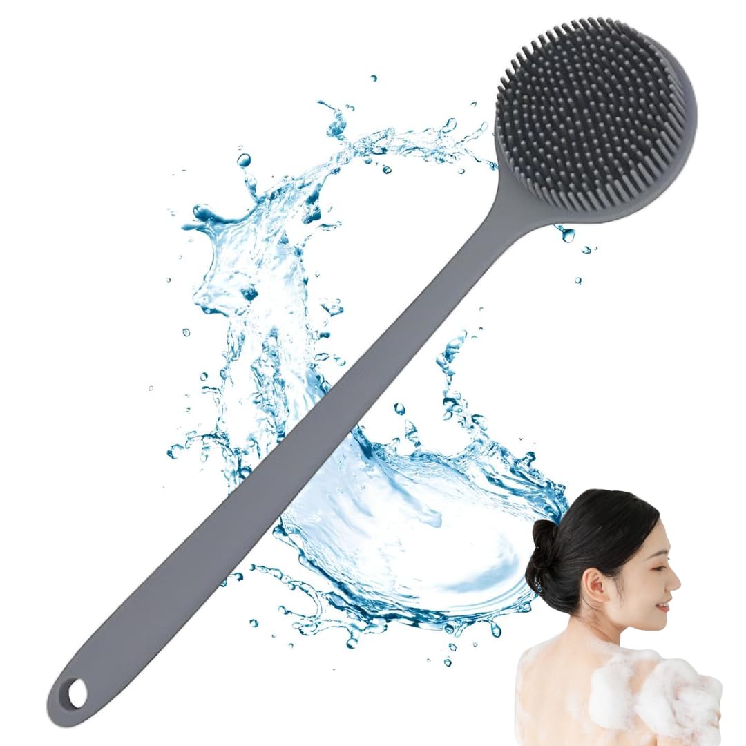 Long Handle Silicone Bath Body Brush Scrubber