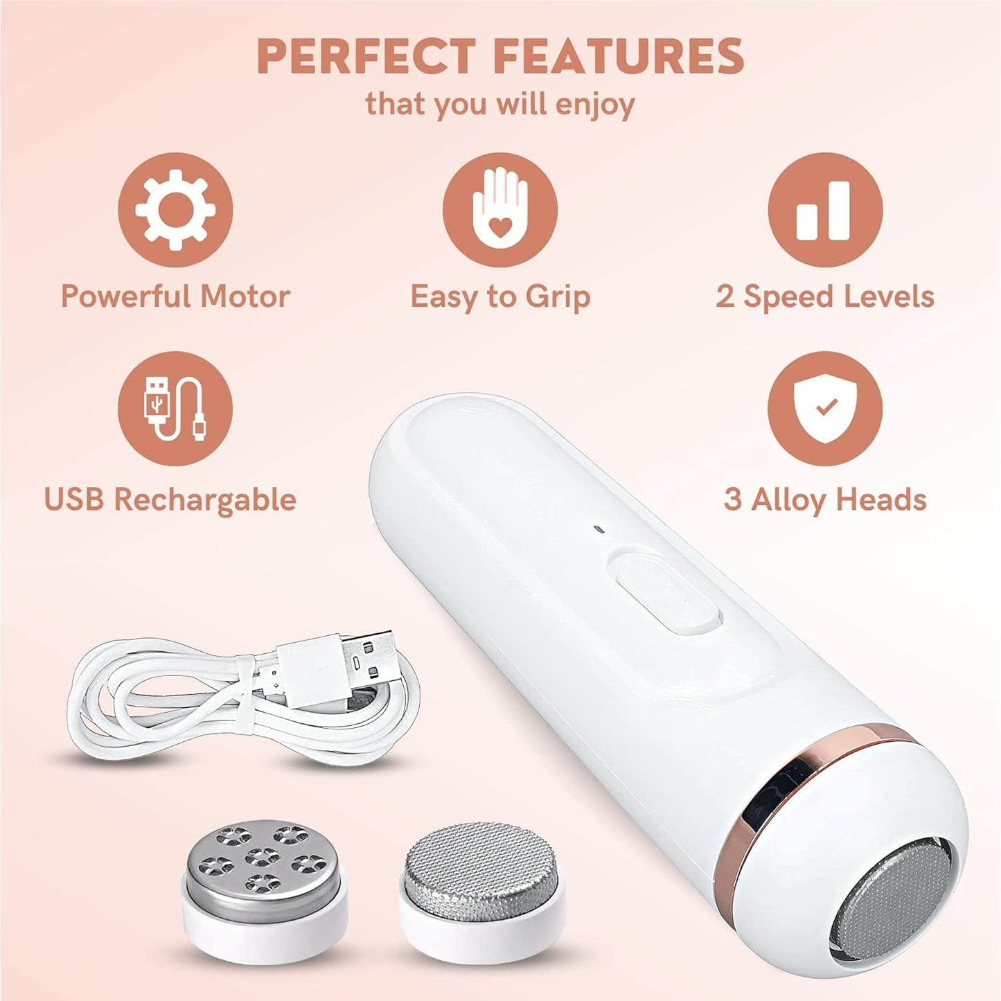 Electric Foot/Heel Scrubber & Callus Remover – Rechargeable