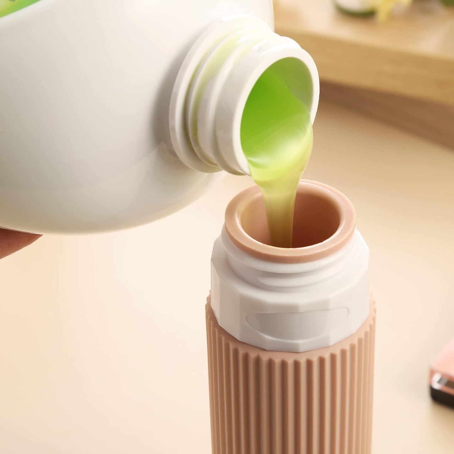 Silicone Travel Toiletry Bottles Set – 90ml (4 Pack)