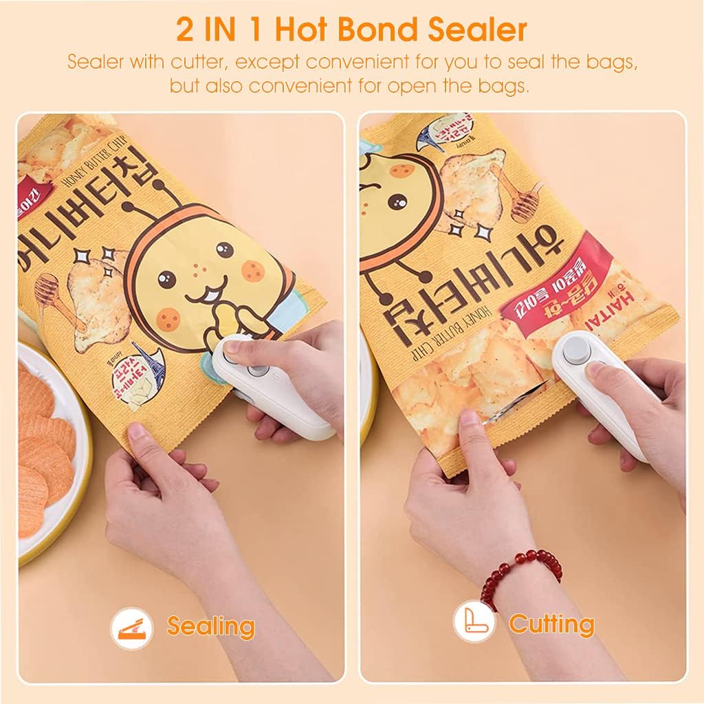 2-in-1 USB Mini Bag Sealer with Cutter