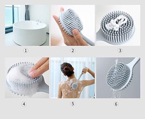 Long Handle Silicone Bath Body Brush Scrubber