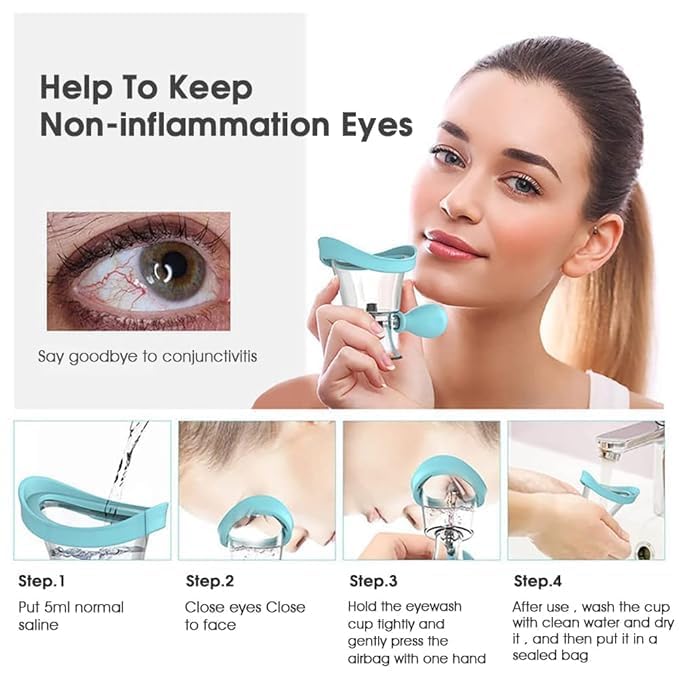 Silicone Eye Wash Cup – Reusable Eye Cleaner