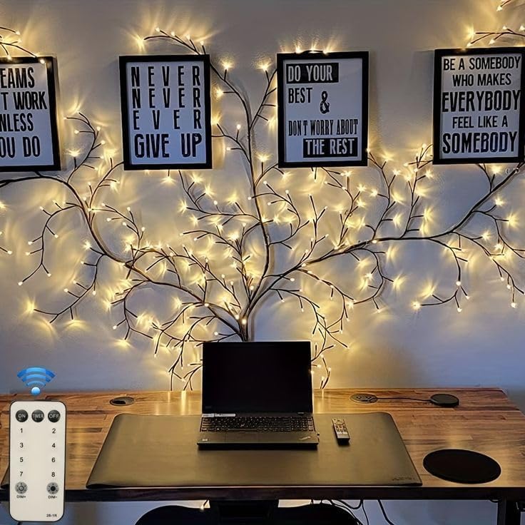 LED Willow Vine Lights with Remote Control