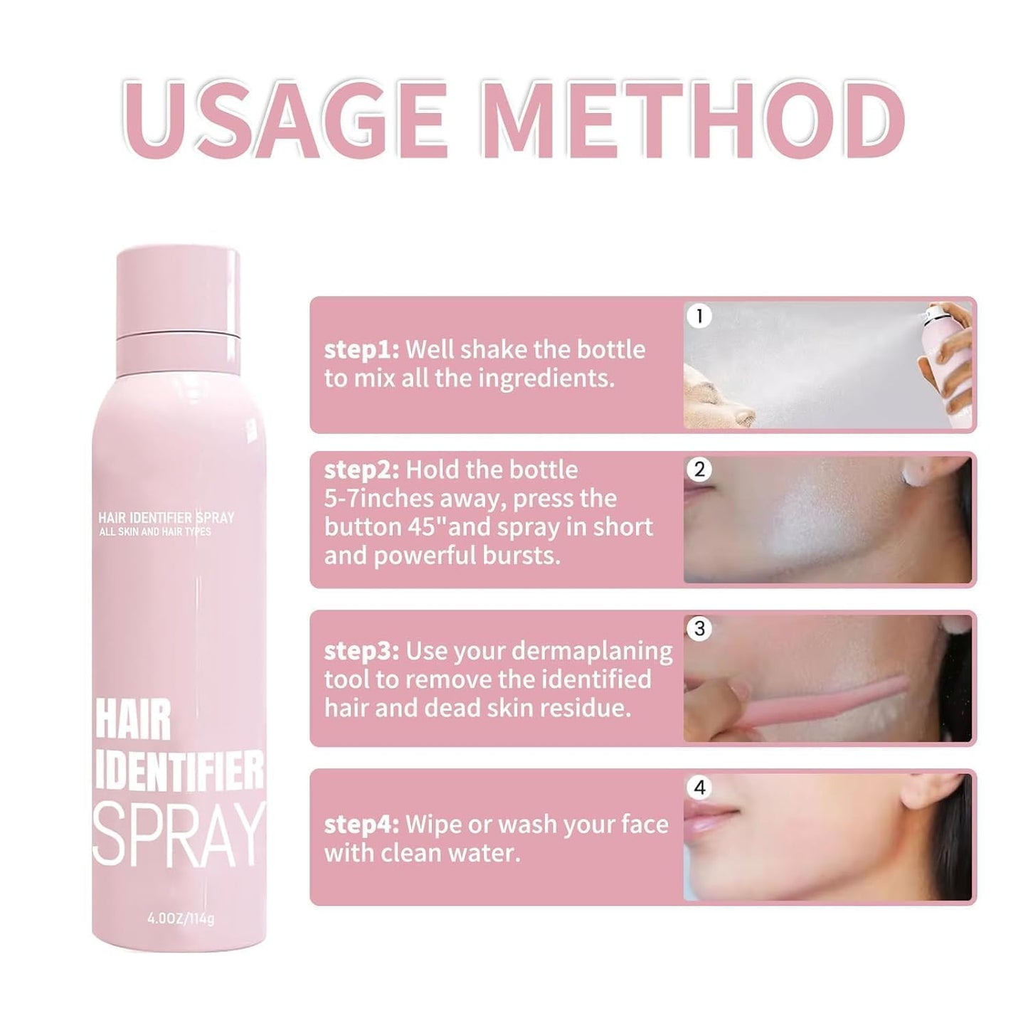 Hair Identifier Spray for Face & Body Shaving | 100ml