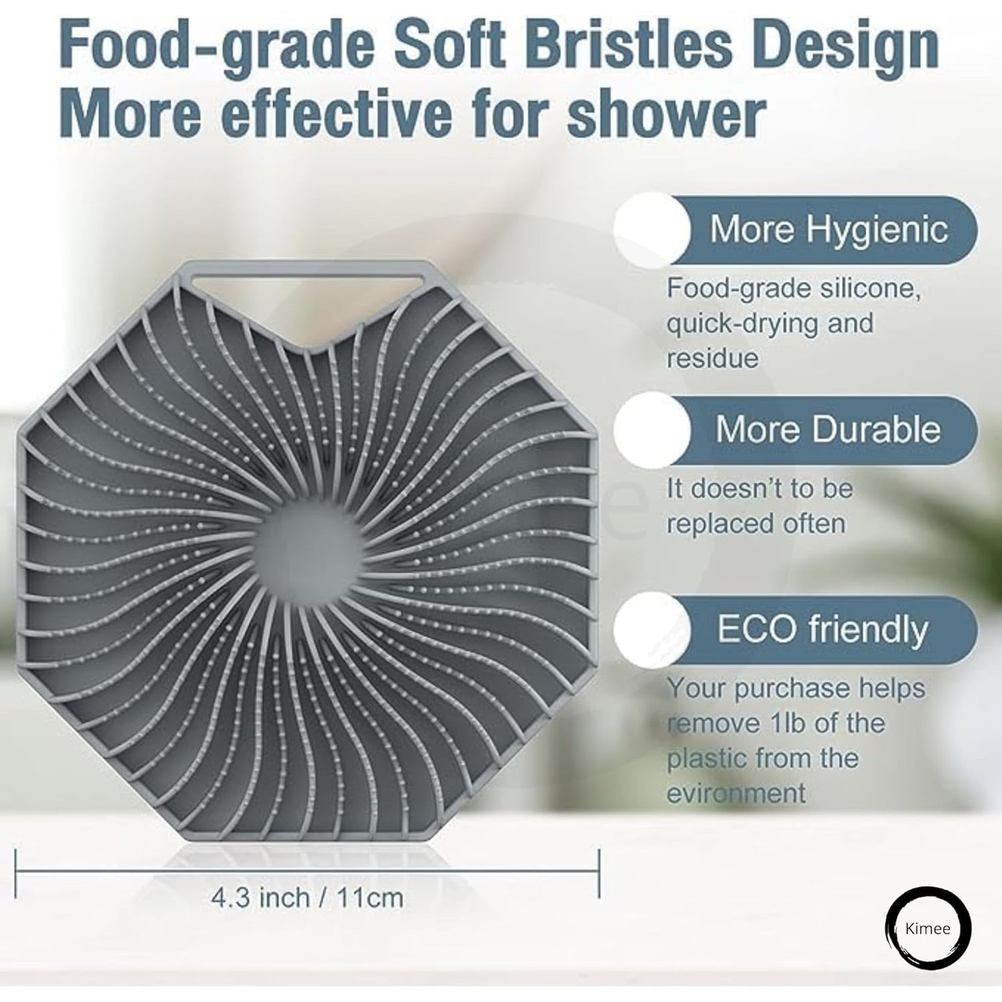 Silicone Body Scrubber Brush for Gentle Exfoliation
