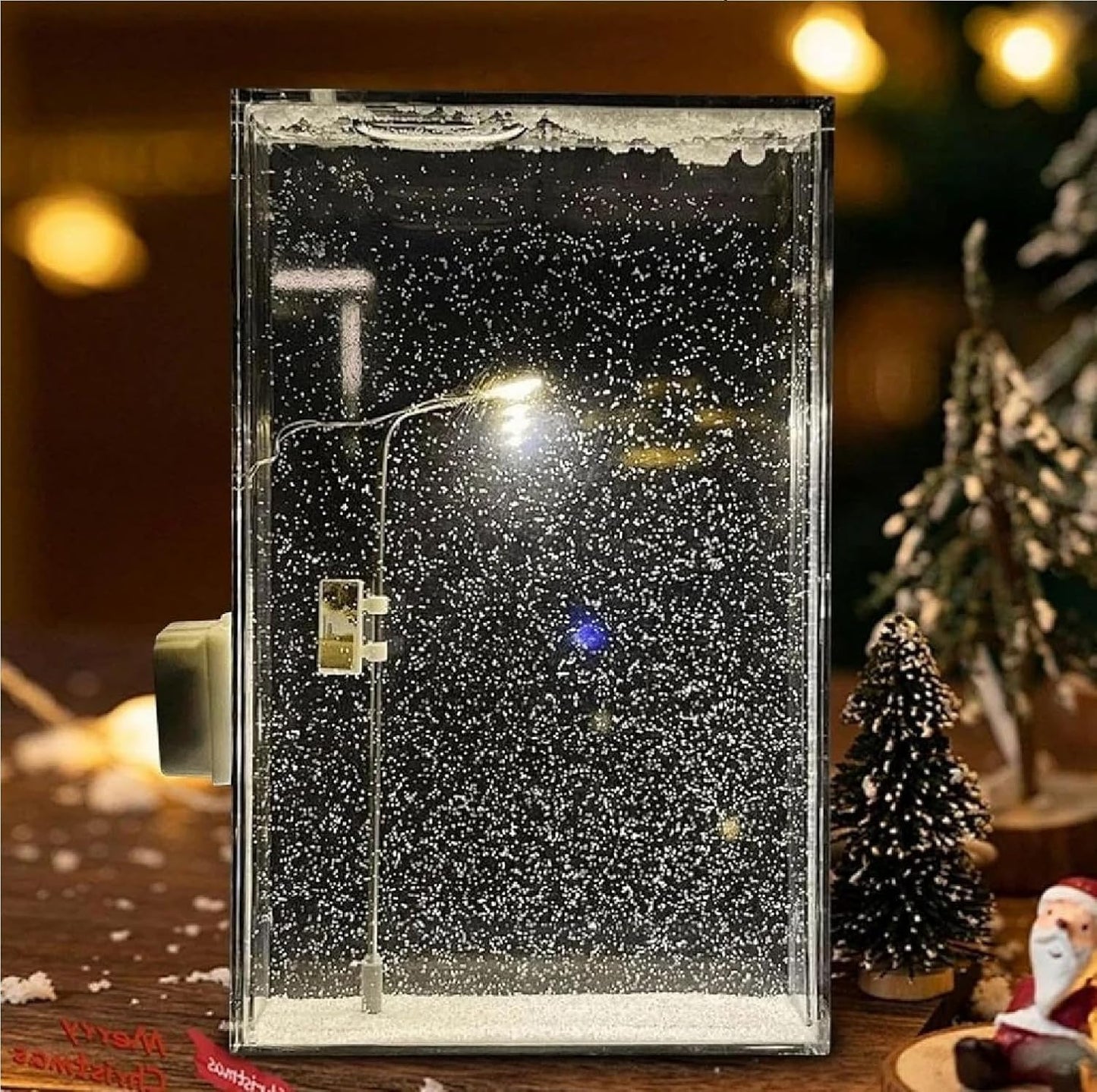 Snowflake Night Light Lamp for Winter Decor