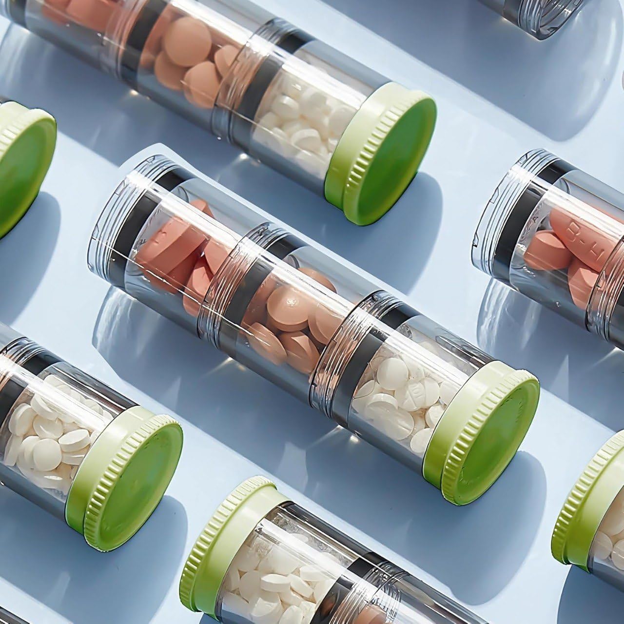 21-Grid Weekly Pill Organizer Box – Reusable Vitamin Case
