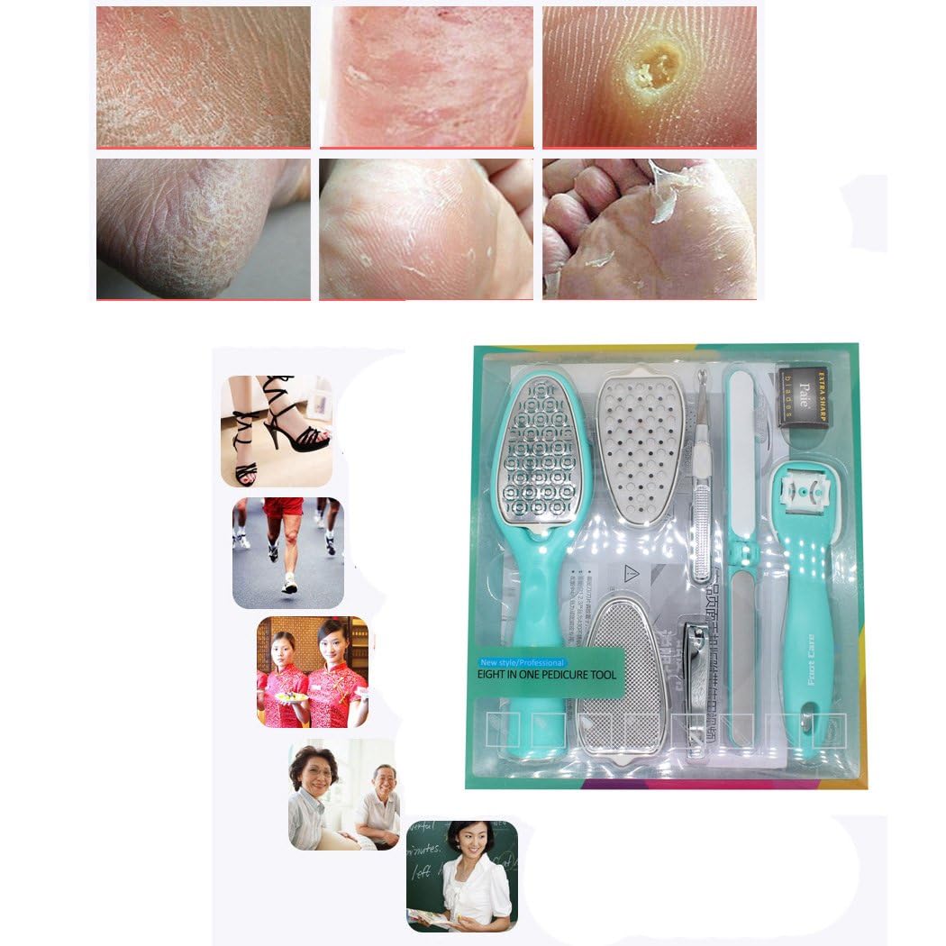 8 Pcs Professional Foot Set Pedicuret Kit