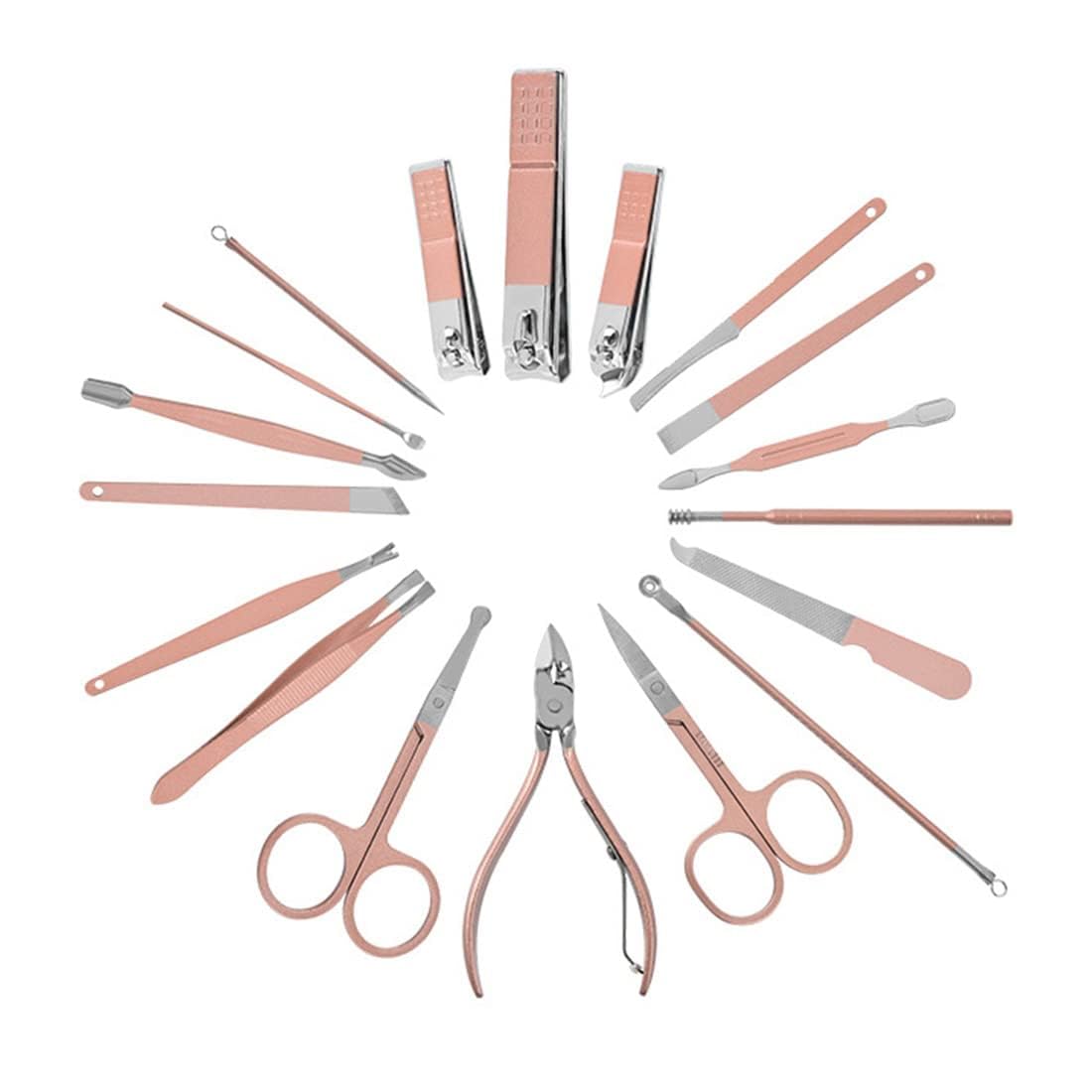 18 Pieces Stainless Steel Manicure Kit