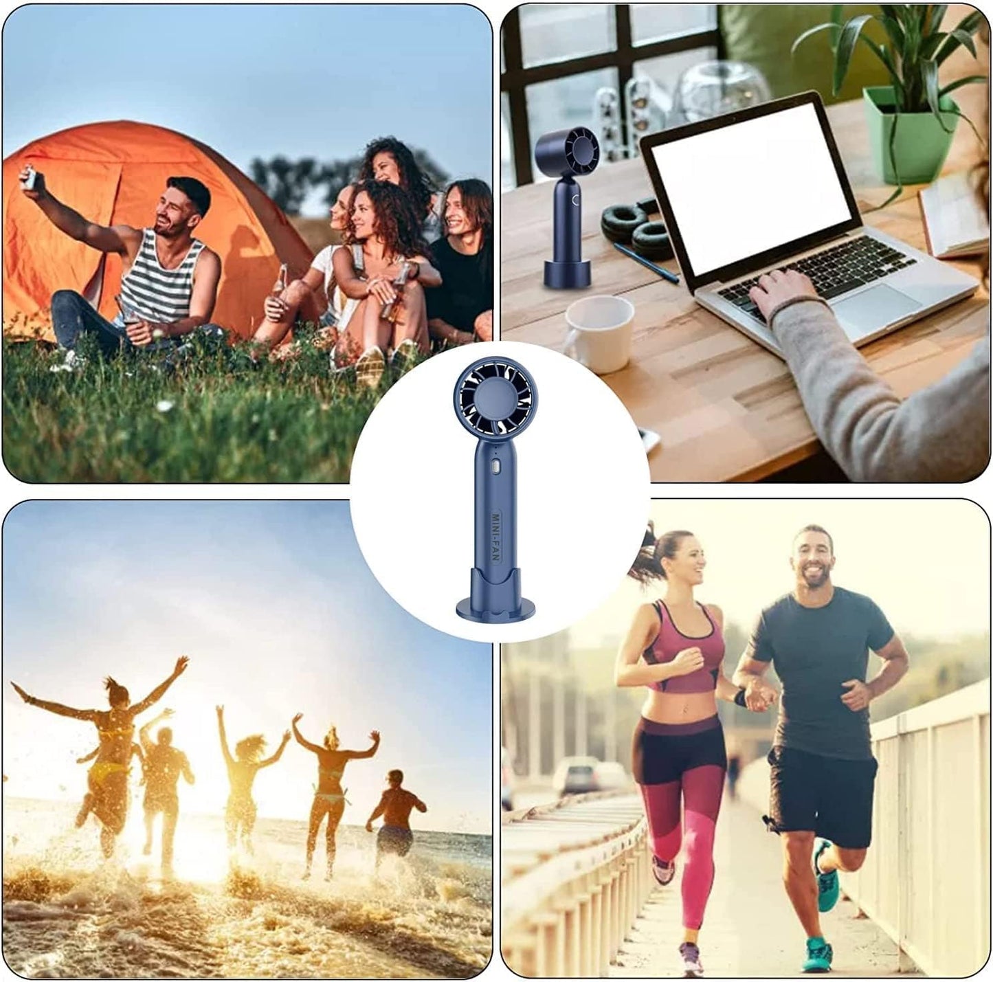 3-Speed USB Turbo Fan with Phone Stand