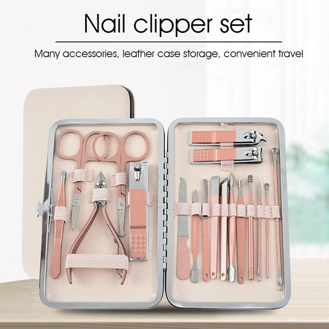 18 Pieces Stainless Steel Manicure Kit