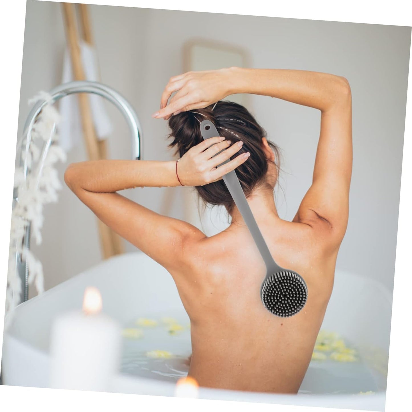 Long Handle Silicone Bath Body Brush Scrubber