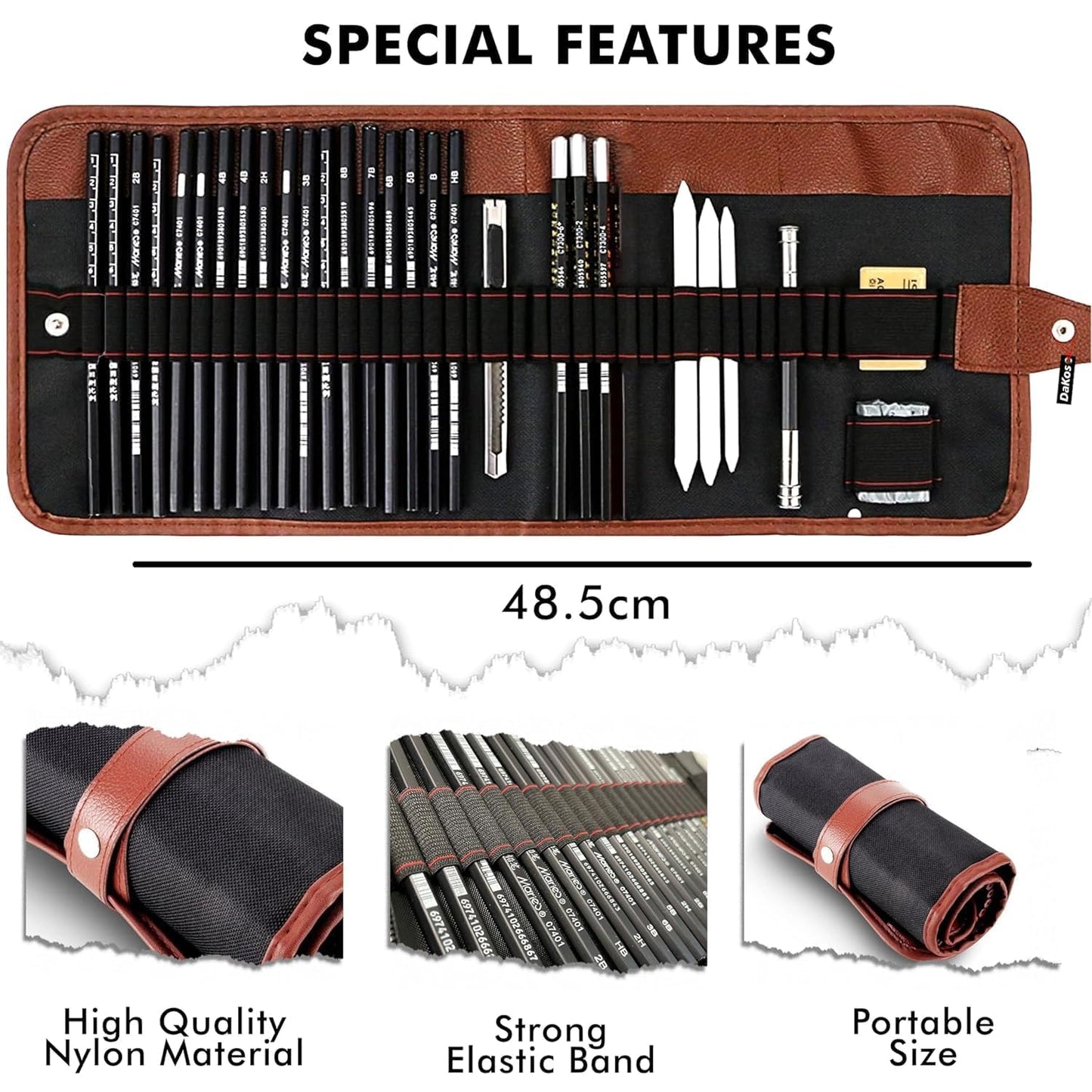 29-Piece Professional Sketching & Drawing Art Kit