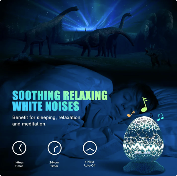 Dinosaur Egg Galaxy Star Projector Night Light