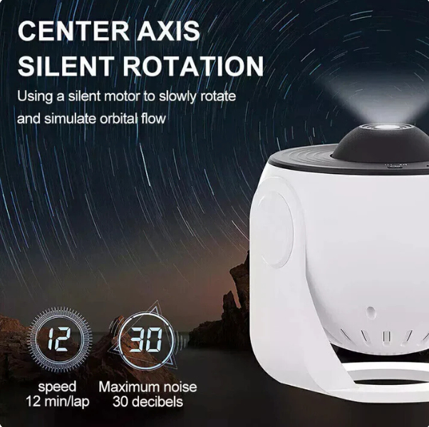 13-in-1 Rotating Galaxy Star Projector Lamp