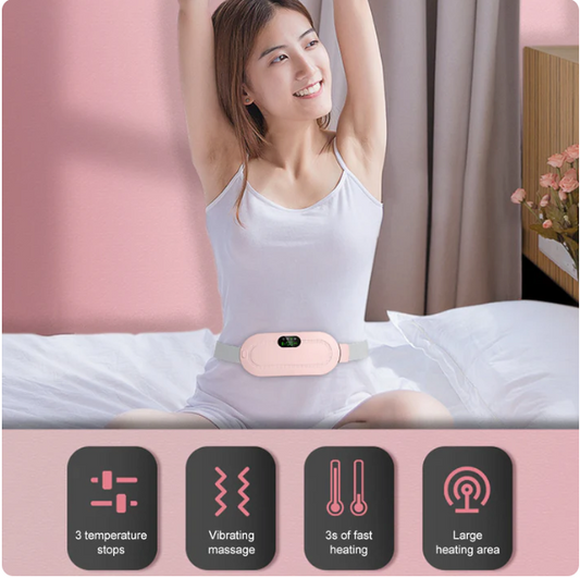 Period Cramp Relief Massager with Heating Pad