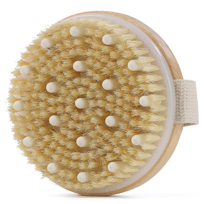 Dry Brushing Exfoliating Wooden Body Brush for Skin