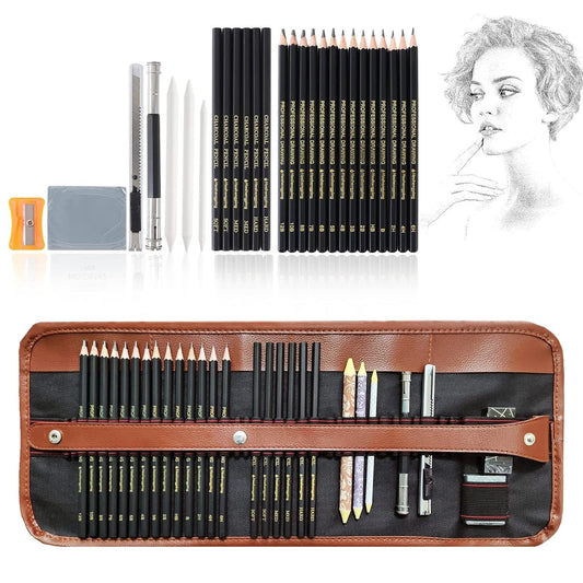 29-Piece Professional Sketching & Drawing Art Kit
