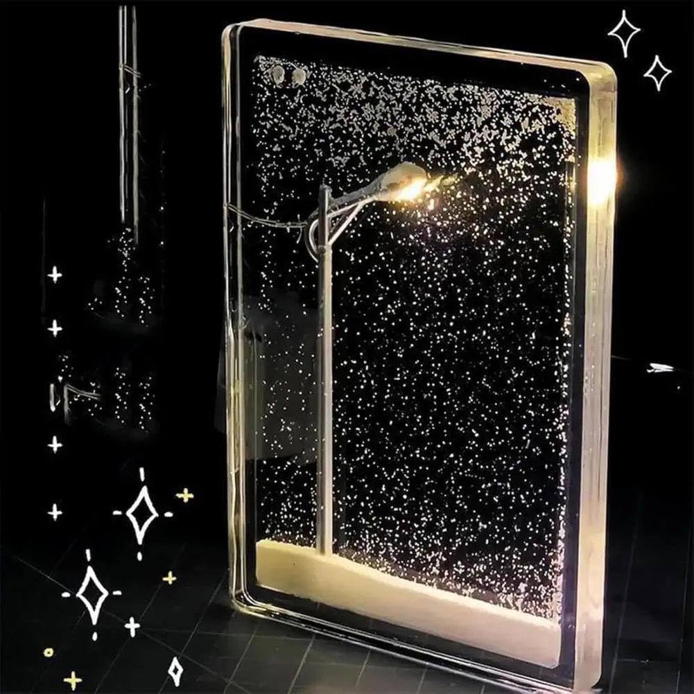 Snowflake Night Light Lamp for Winter Decor