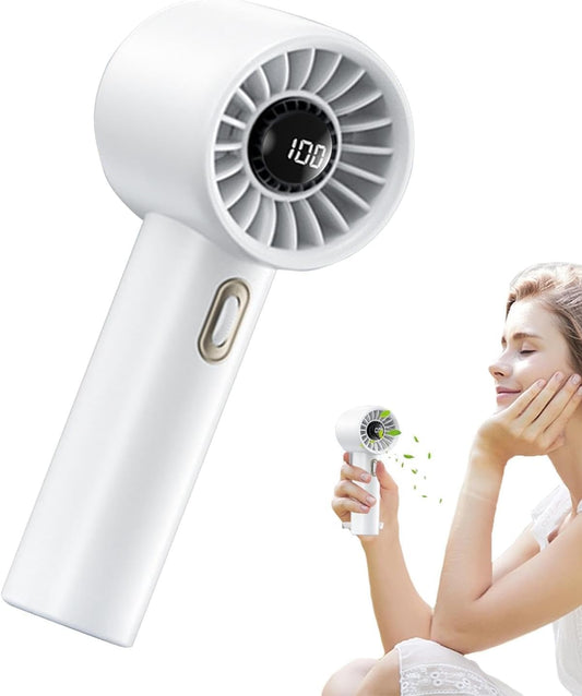 Mini USB Fan with Digital Battery Display"
