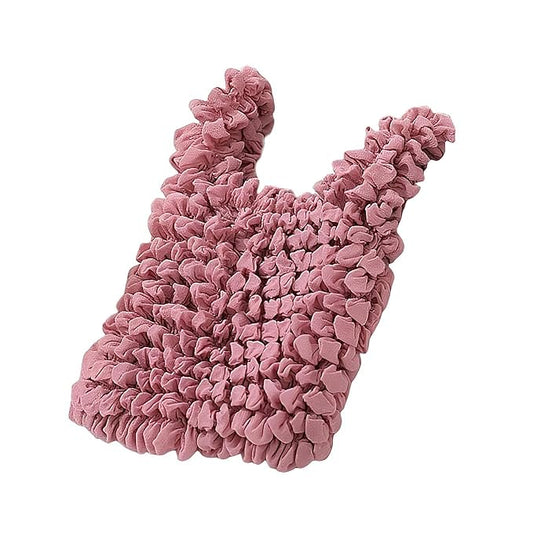 Flexible Washable Tote Bag – Pink Grocery Organizer