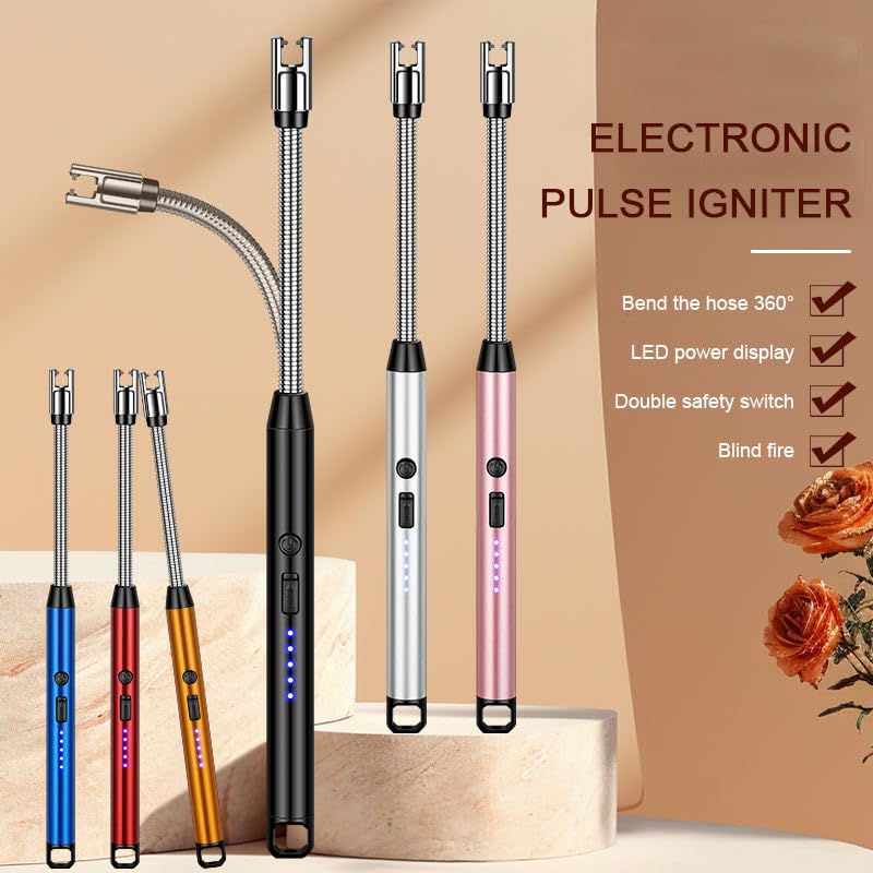 Rechargeable Electric Arc Lighter with Flexible Neck