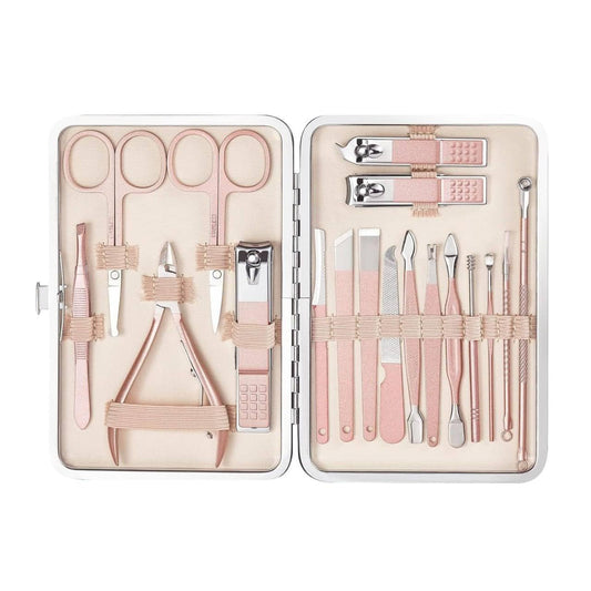 18 Pieces Stainless Steel Manicure Kit