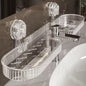 Wall-Mounted Bathroom Storage Rack – Waterproof Plastic Organizer