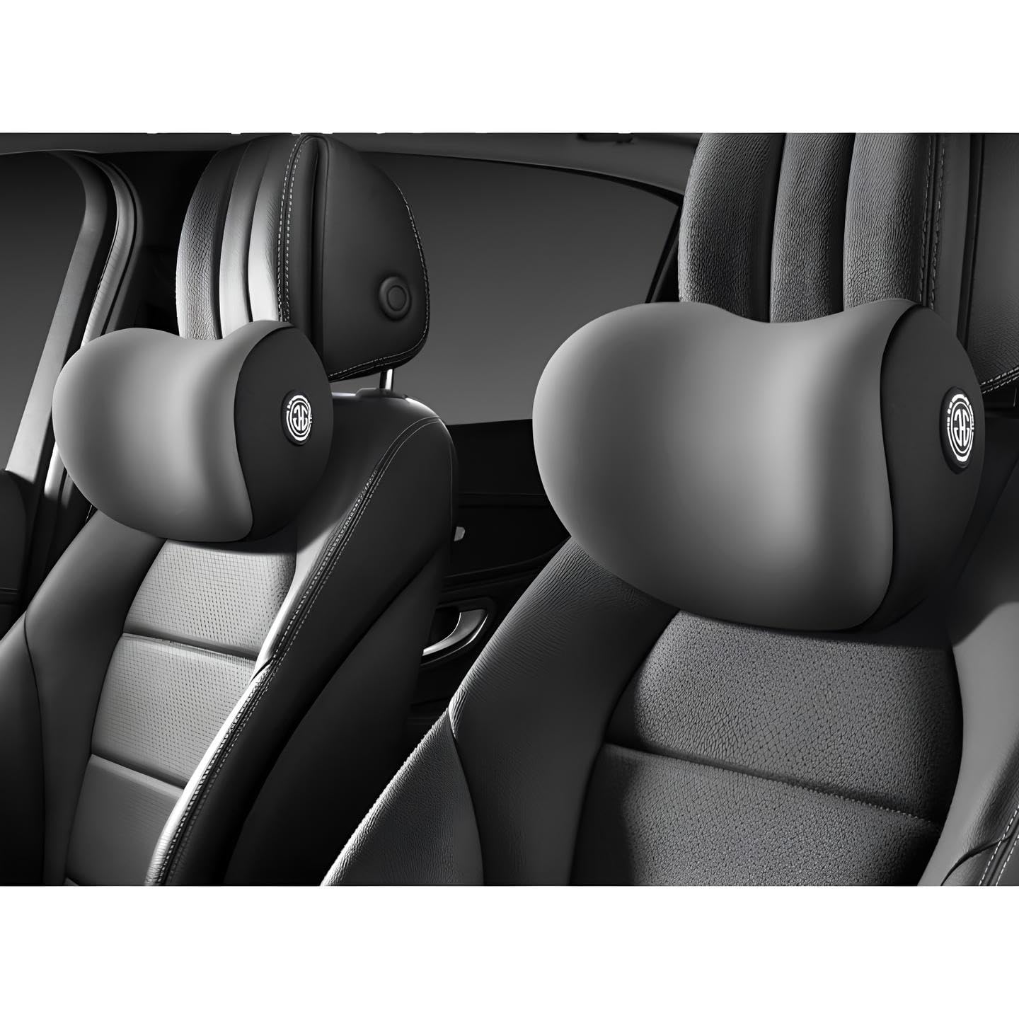 Memory Foam Car Neck Pillow – Adjustable & Breathable