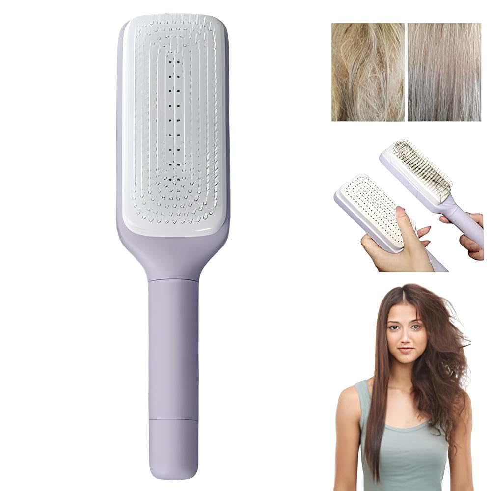 4-in-1 Self-Cleaning Scalp Massage Hair Brush