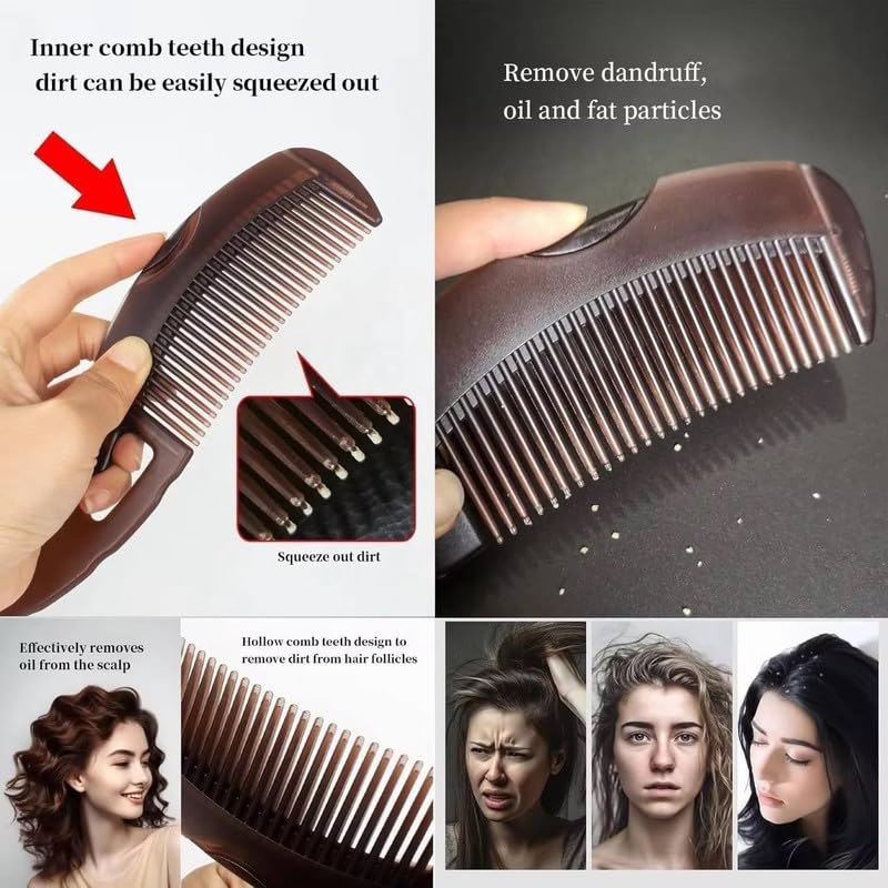 Dandruff Comb & Scalp Massager for Hair Growth