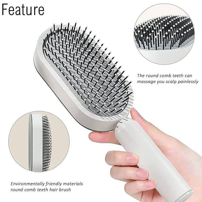 Classic Nylon Bristle Hair Brush for Men & Women