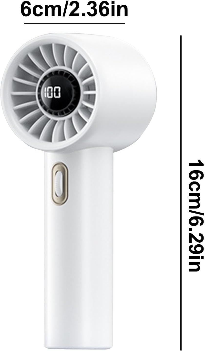 Mini USB Fan with Digital Battery Display"