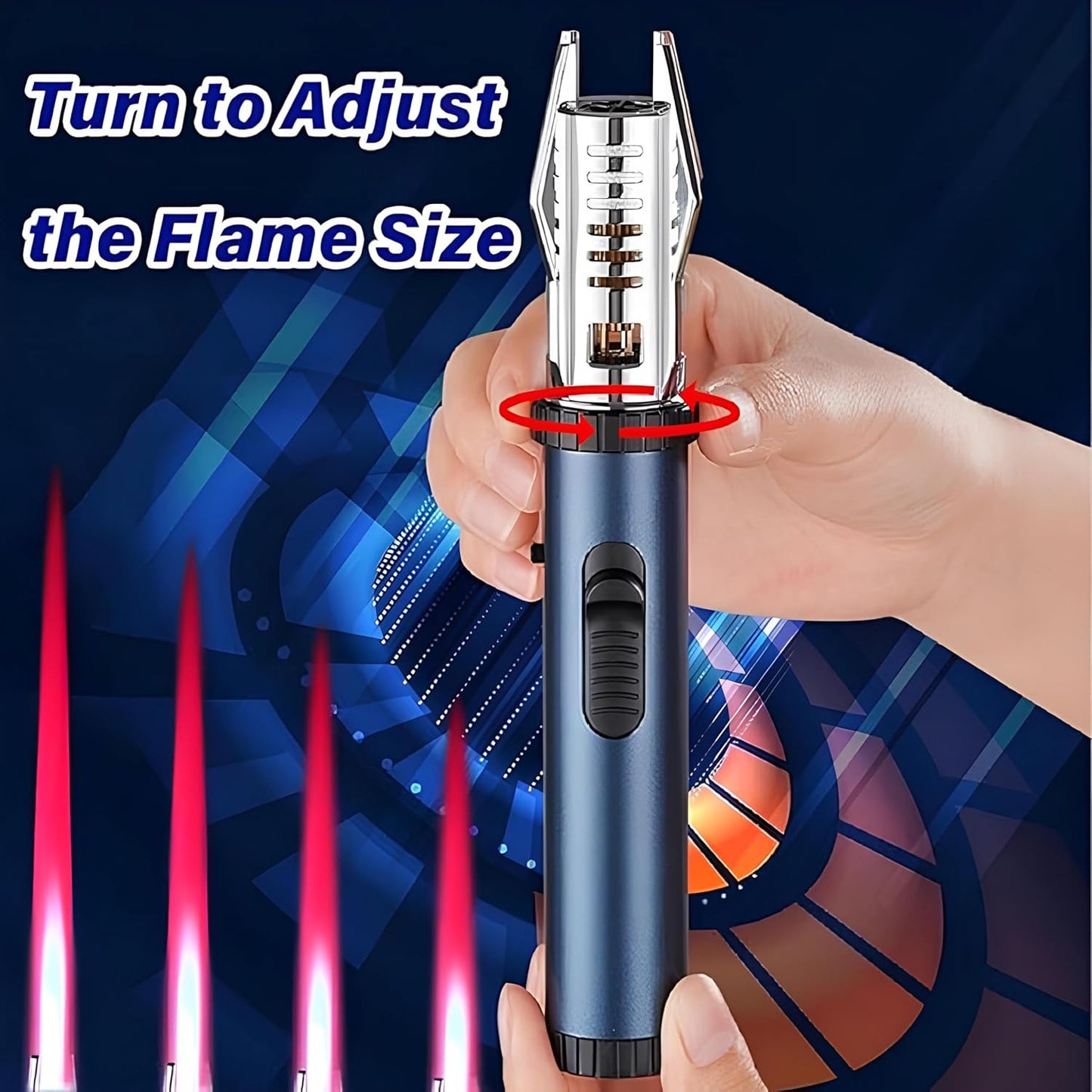 Jet Flame Torch Lighter – Refillable & Windproof
