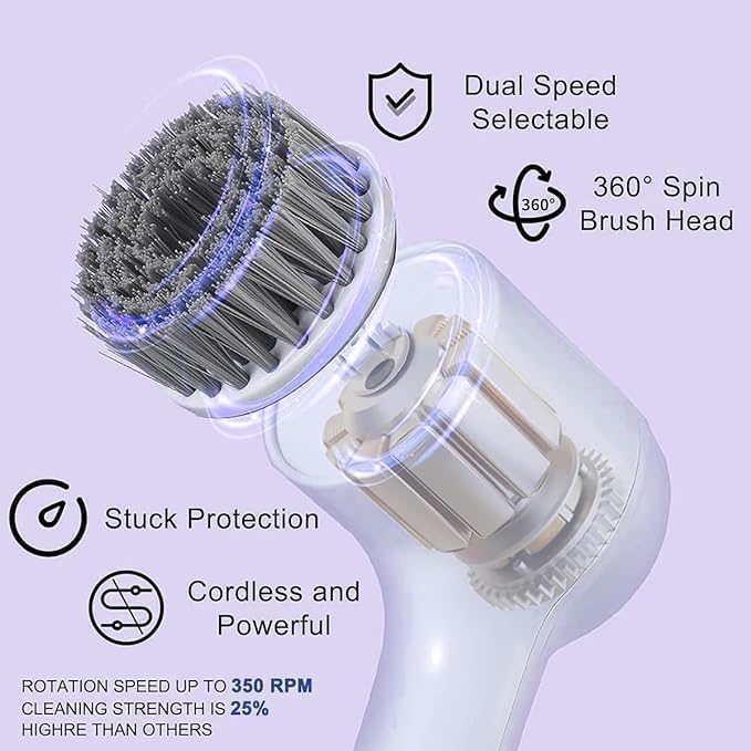 5-in-1 Electric Spin Scrubber Cleaning Brush