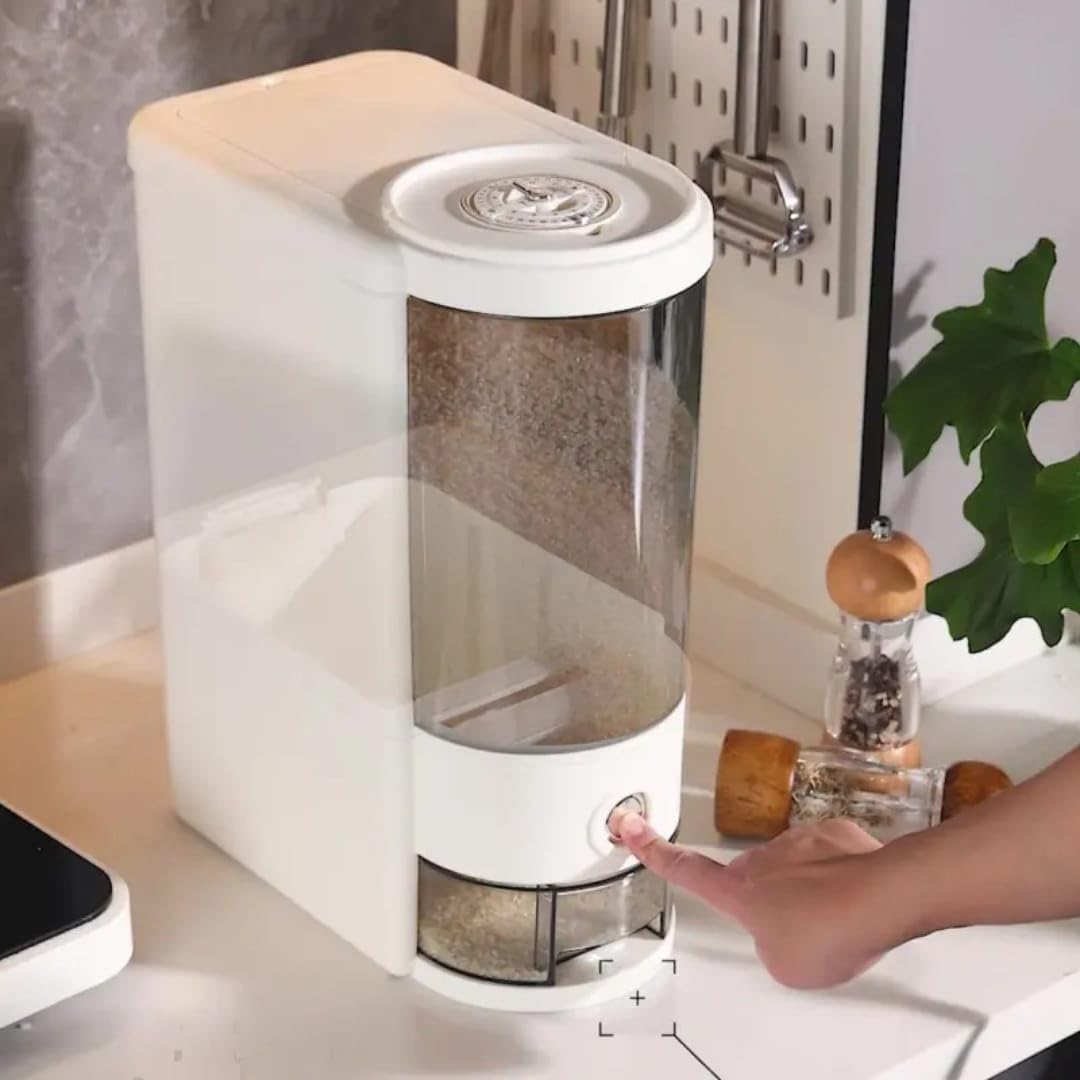 5L Airtight Automatic Rice Dispenser with Lid